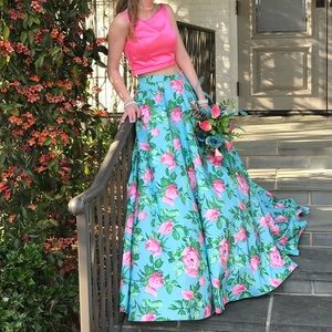 2-piece Size 0 Sherri Hill prom dress